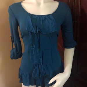 🆕 Catwalk Studio Blue Long Sleeve Top-Small